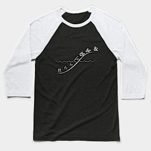 Ascent of Ampersand - Dark Background Baseball T-Shirt